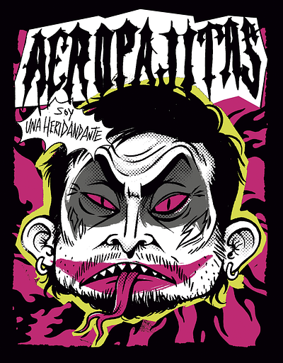 Aeropajitas character design cover illustra illustration laynes peruvian poster posterdesign punk punkrock raw
