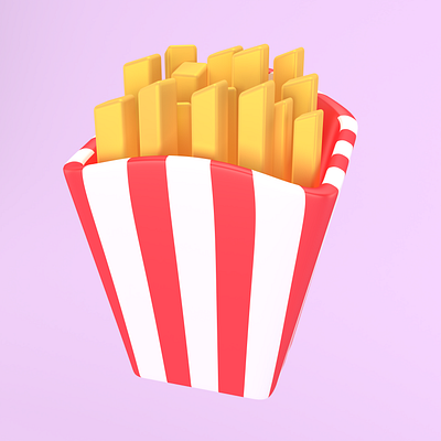 French Fries 3d