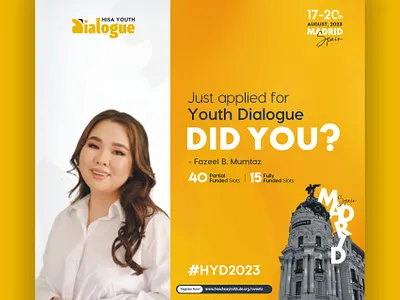 HISA Youth Dialogue 2023 DP Design branding graphic design logo ui