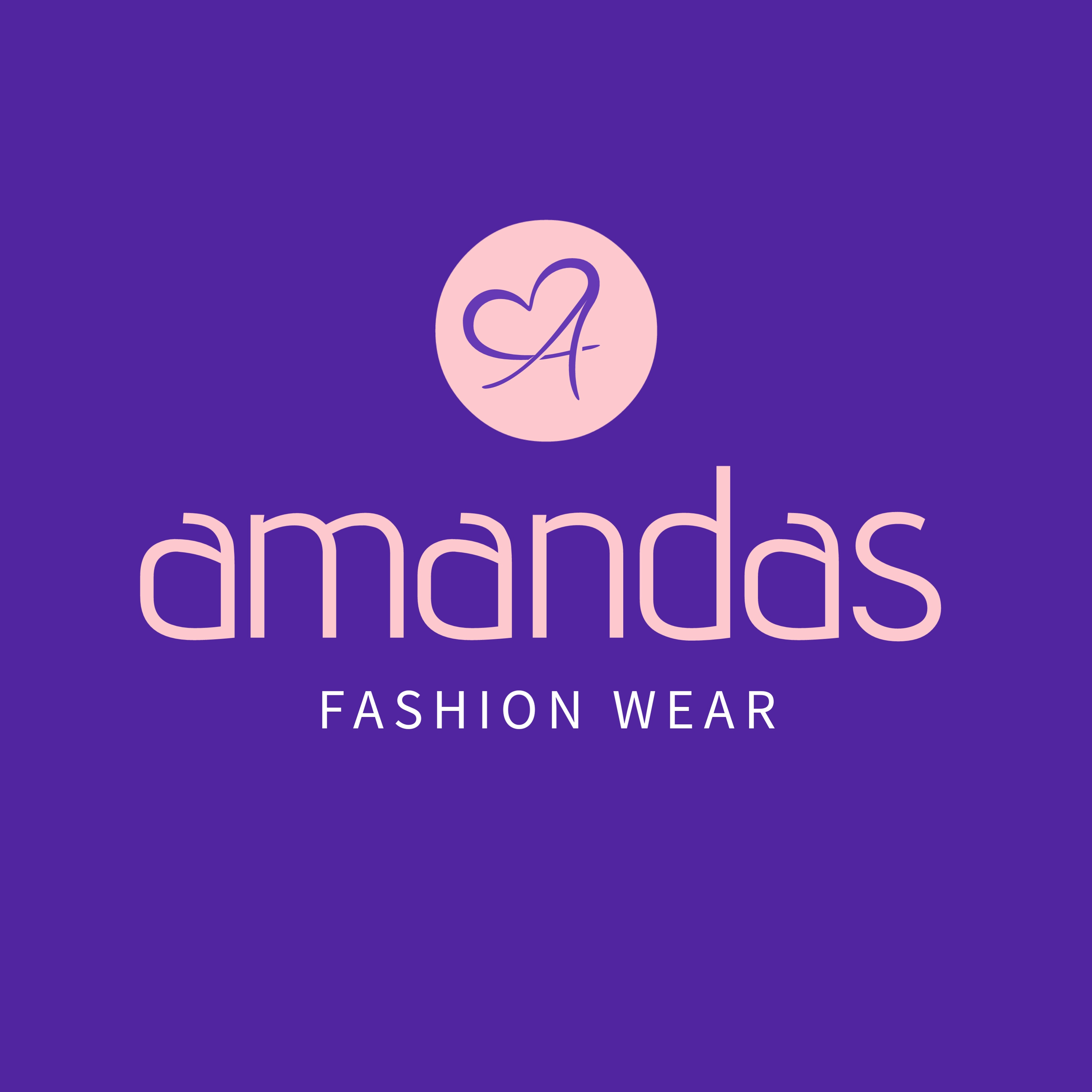 Amandas Fashion Wear 3d apparels boutique branding clothing fashion graphic design logo minimalism