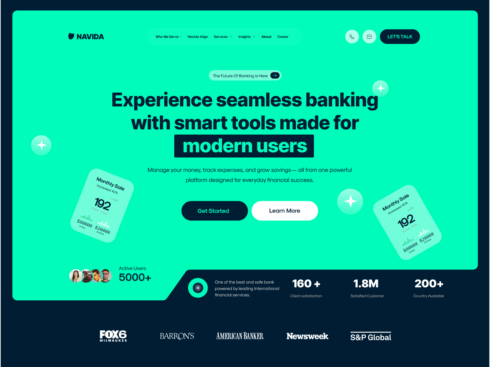 Smart Banking Experience – UI Concept by Mike Taylor on Dribbble