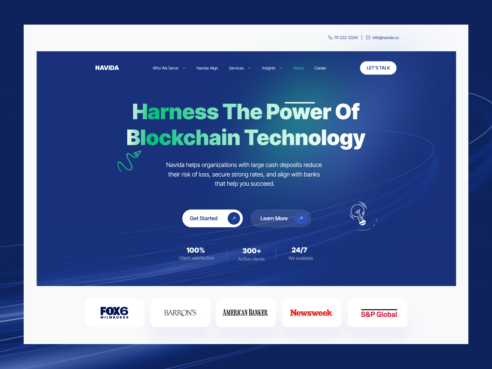 Example of Saa S Website Design