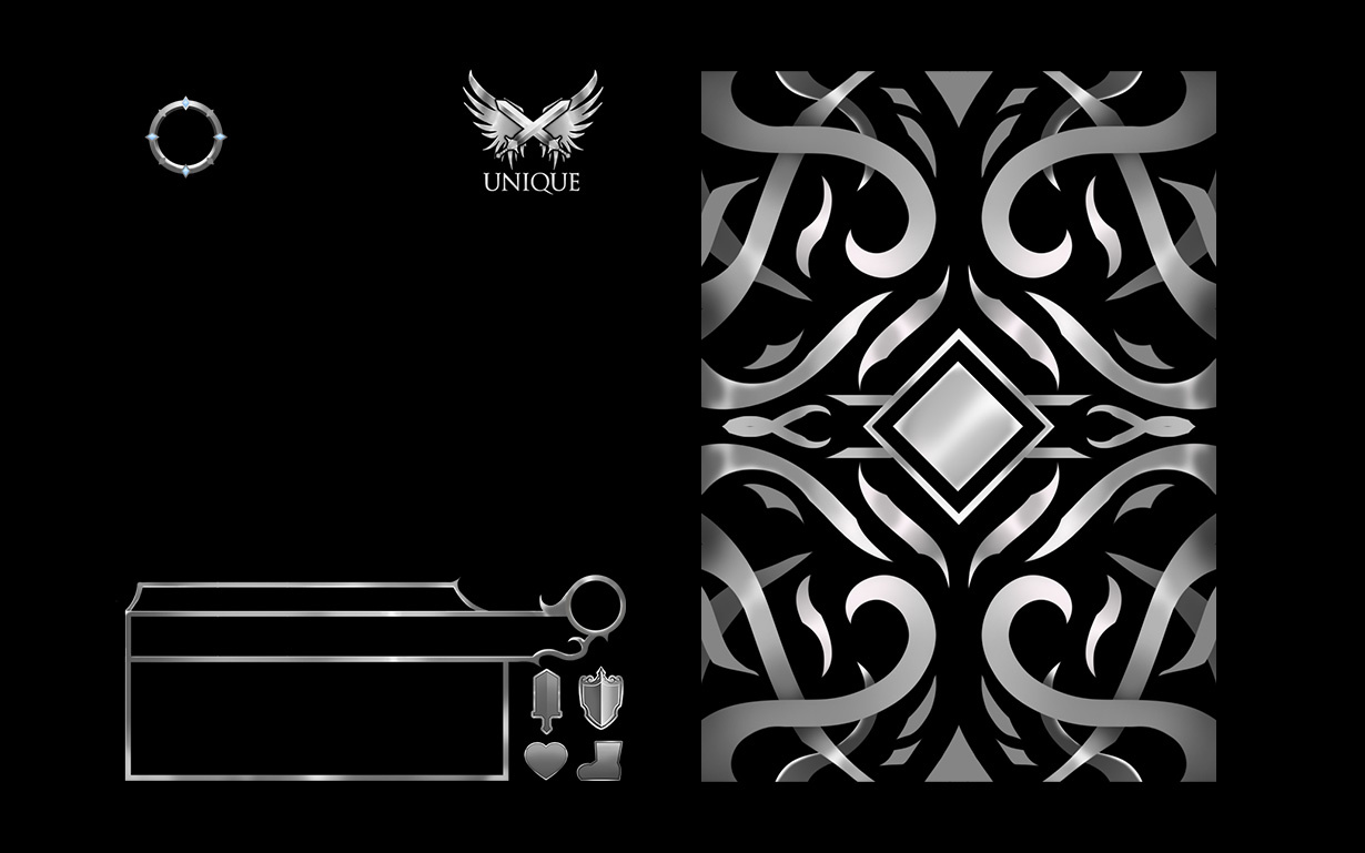 Example of Template Design For Card Game