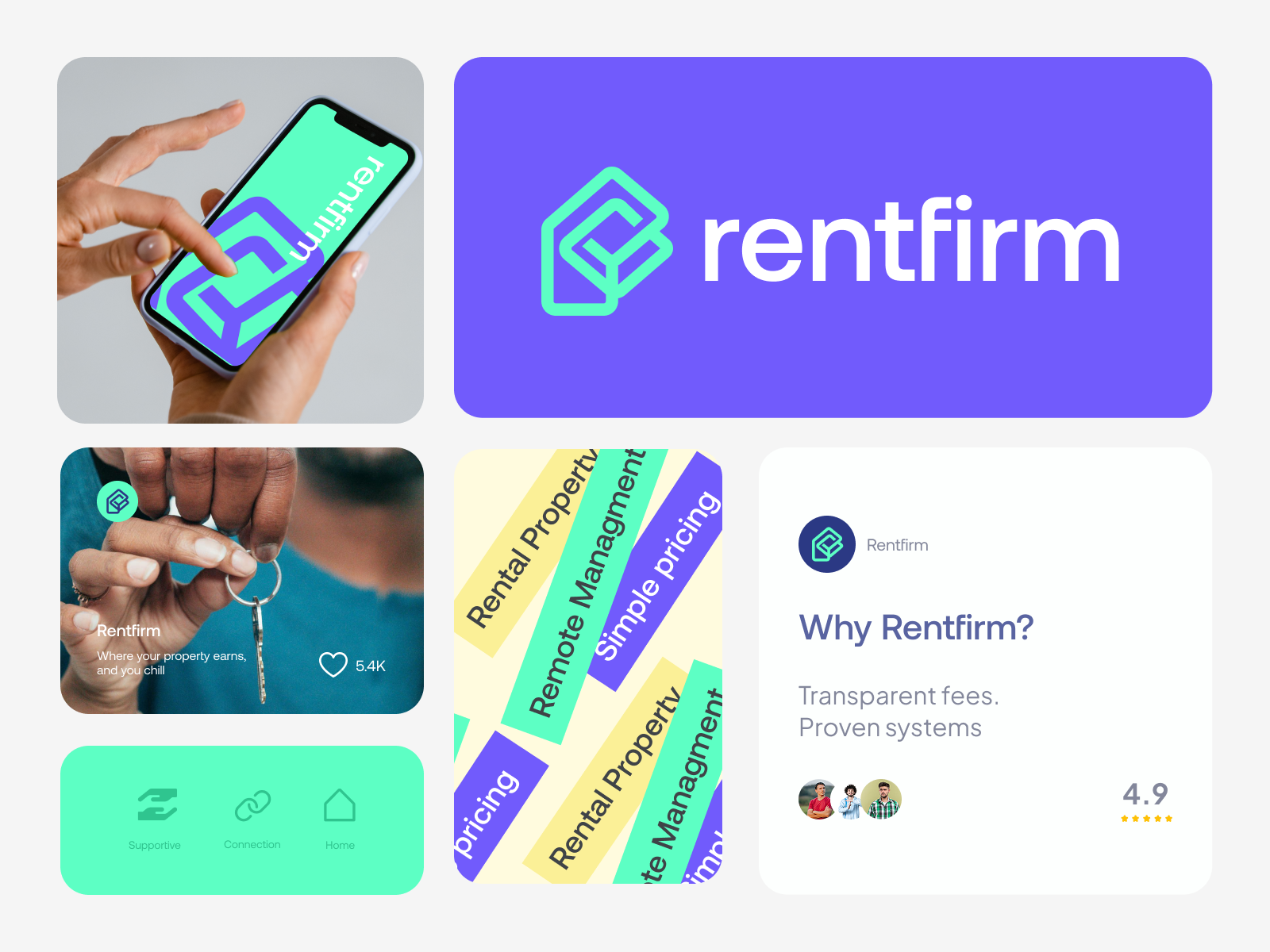 Logo , Visual Identity, Rental Property, Real Estate, R logo agency architecture logo brand branding design ecommerce icon investment logo logo logo designer logodesign management minimalist modern logo professional property real estate rent home rental rental property