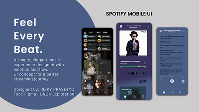 Spotify Design UI/X figma graphic design ui uiux