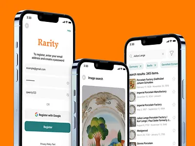 Rare stuff aggregator aggregator branding browser ecommerceinterface logo mobile productaggregator searchfilterux ui wishlistui