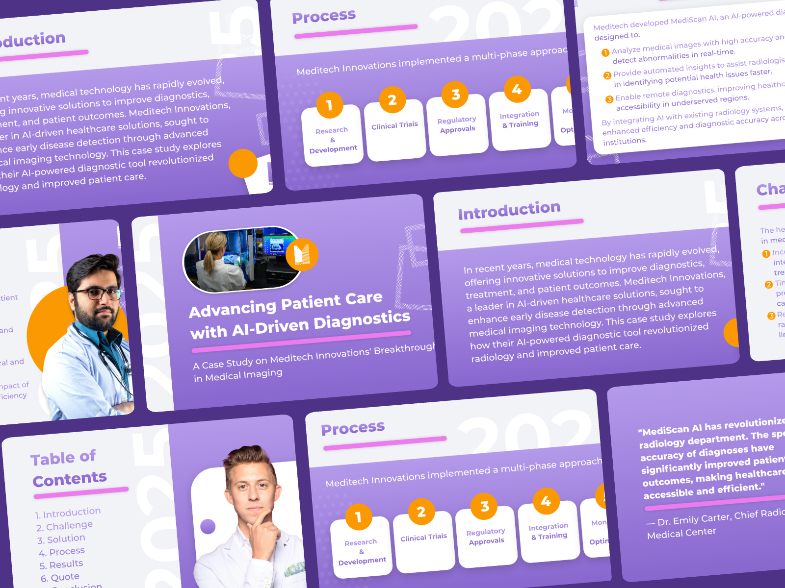 Meditech Desk Pitch Presentation company design desk graphic design health modern pitch desk power point presentation presentation design presentation desk simple tech