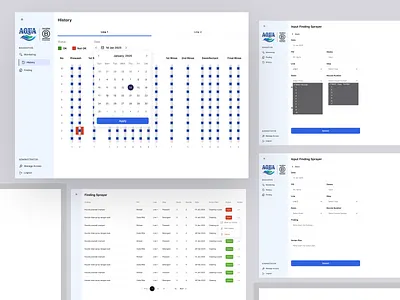 Dashboard - Monitoring Machine For Aqua business client company dashboard interface monitoring product designer service startup ui ux