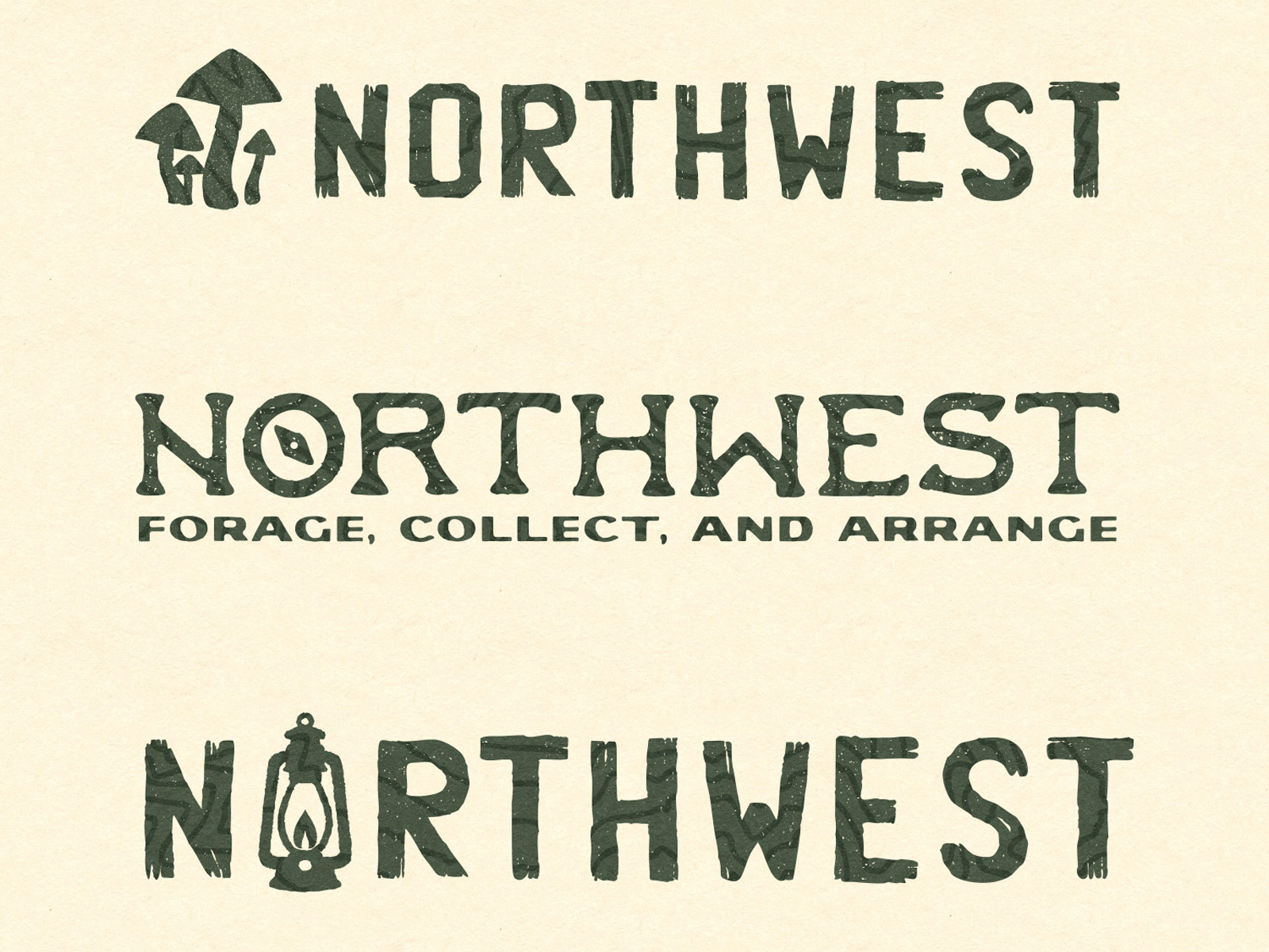 Northwest Logo Exploration arrow arrowhead board boardgame brand camping compass explore game lantern logo mushroom northwest oregon outdoors pnw rustic spear tabletop washington