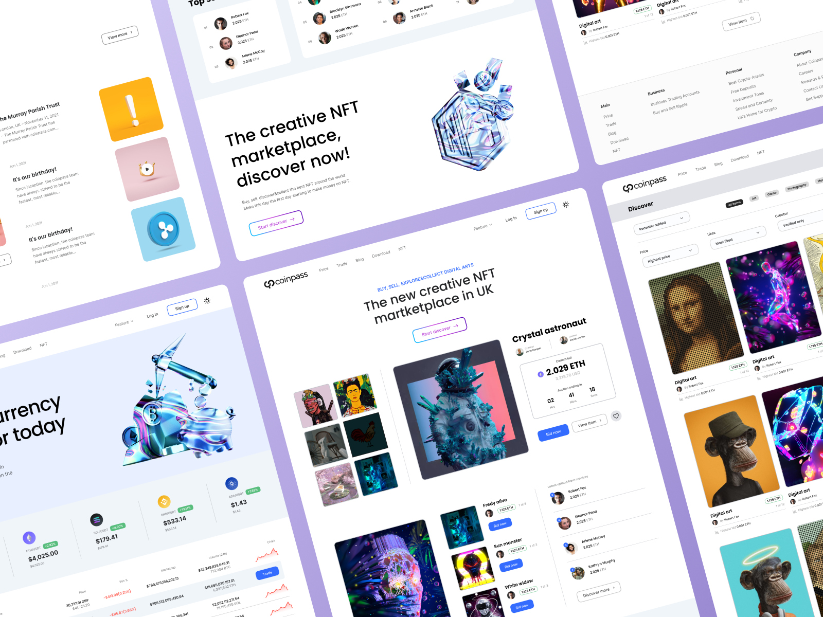 Example of Landing Page Design / Website Design