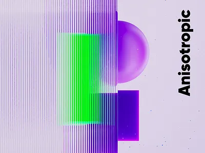 Anisotropic Echo 3d 3d render 3dmodeling 3drender blender blender3d cinema4d design graphic design render art visualization