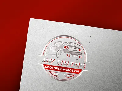 AV AUTOS – Logo & Banner Identity 3d branding graphic design logo motion graphics