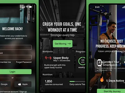 Onboarding Page for Fitness App app design apps branding brands business creativity design design life figma fitness graphic design gym gym lifestyle prototype typography ui ui trends user experience ux ux design