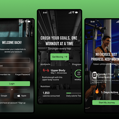 Onboarding Page for Fitness App app design apps branding brands business creativity design design life figma fitness graphic design gym gym lifestyle prototype typography ui ui trends user experience ux ux design