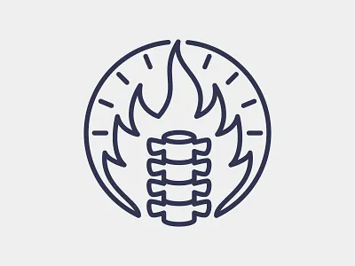 Back Inflammation Pain icon design graphic design health icon illustration logo spine vector