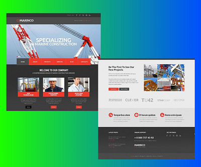 Construction Website constructionwebsite ecommerce landing web web design website website design wordpress