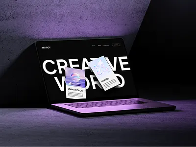 Artificy – Design Loud. Create Bold. Inspire Always. cleandeisgn cleanui creativedesign creativeui mobbilions mockup ui uiux uiuxdesign ux webdesign webmockup websitedesign websiteui websiteuidesign webui