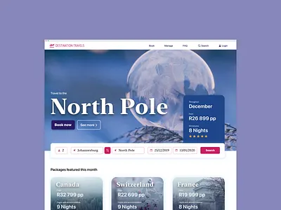 🛫 Destination: Travels! 🛬 Booking App airplane tickets card ui design purple ticket ui web design web ui website