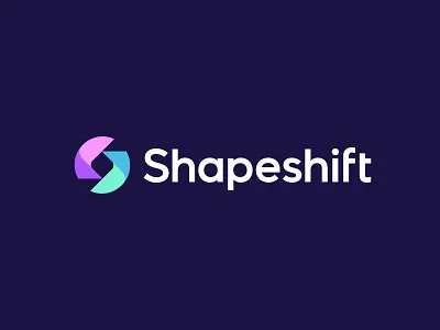 Shapeshift - s lettermark abstract logo blockchain branding circle crypto crypto currency exchange fintech fold geometric logo modern s s logo shift software tech technology trade