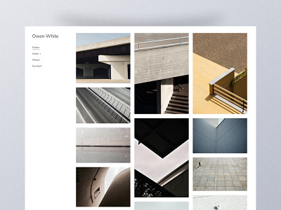 Burst - A Template For Photographer architecture design photographer photography pixpa template website