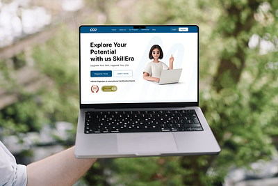E-Learning Landing Page Design figma landing page design mobile app ui uiux user experience user interface ux web design