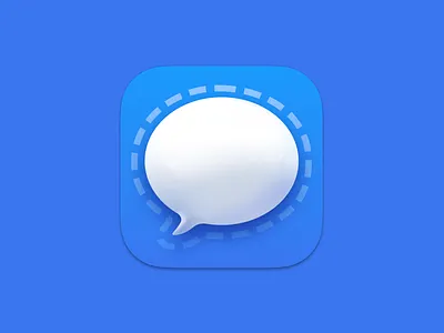Signal MacOS Replacement Icon app apple application big sur branding chat chat app dock icon mac macos mavericks messenger replacement sonoma