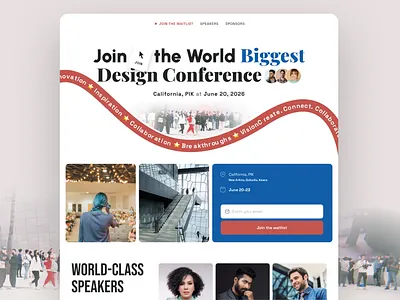 Conference Website Design clean design color conference website design designer event website festival festival website meeting meetup modern design speaker ui ui design ui ux design uiux ux design website website design website redesign