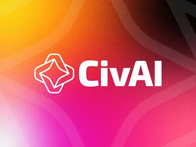 CivAI Brand Identity abstract ai brand branding design flat hardware identity logo mark modern software symbol tecnology
