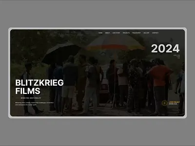 Blitzkrieg Films - Film Making Platform cinematicdesign designinspiration filmmakingplatform