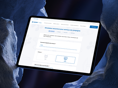 Health Insurance Simulator for Pets - Sanlam cat clean design dog health health insurance insurance mobile pet pets simulator ui ux