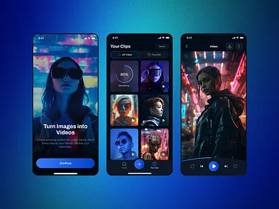 AI Video from Photo – The Magic of Memories ai ai generator aiapp aiediting aiphototovideo aistory app ai cleanui creativeai memorymaker mobileappdesign phototovideo smartapp techdesign uidesign video ai videofromphoto