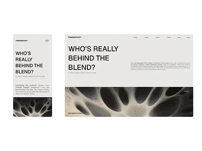 Things&That Web Design branding landing page uiux design webdesign