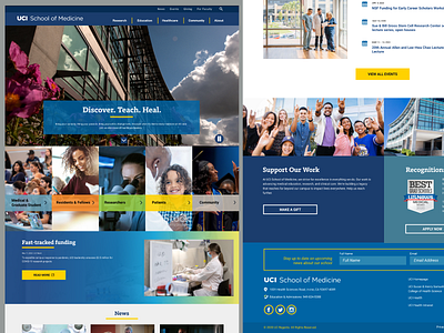 UCI School of Medicine web web design webdesign