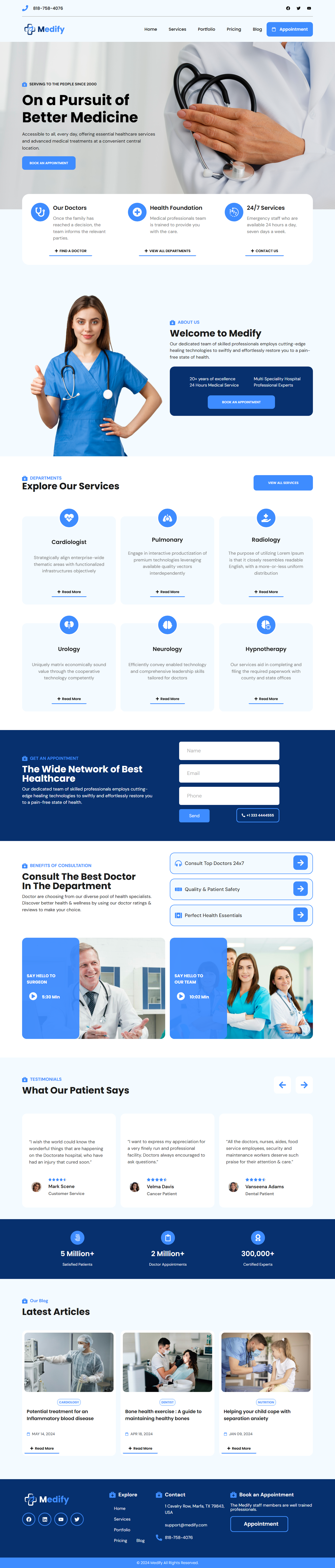 Example of Word Press & Elementor Web Development