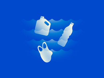 Climate icons — Plastic soup climate change graphic design icons symbols