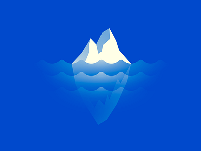 Climate icons — Melting ice mass climate change graphic design icons modern symbols