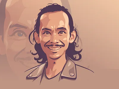 Simple Vector Portrait coreldraw design graphic design illustration indonesia lineart logo portrait vector