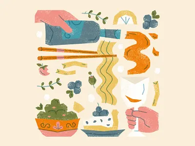 La Gazette Magazine Cover | April 2d adobe illustrator art branding clean desert design digital art editorial food hand drawn illustration magazine texture wine