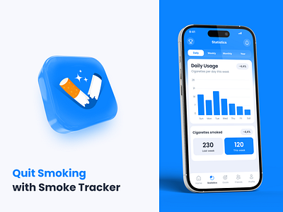 Breaking Free – Icon for a Quit Smoking App 2025 android antismoking app app icon app logo appdesign appicondesign branding graphicdesign iconapp icons ios ios icon minimalisticon mobileappicon