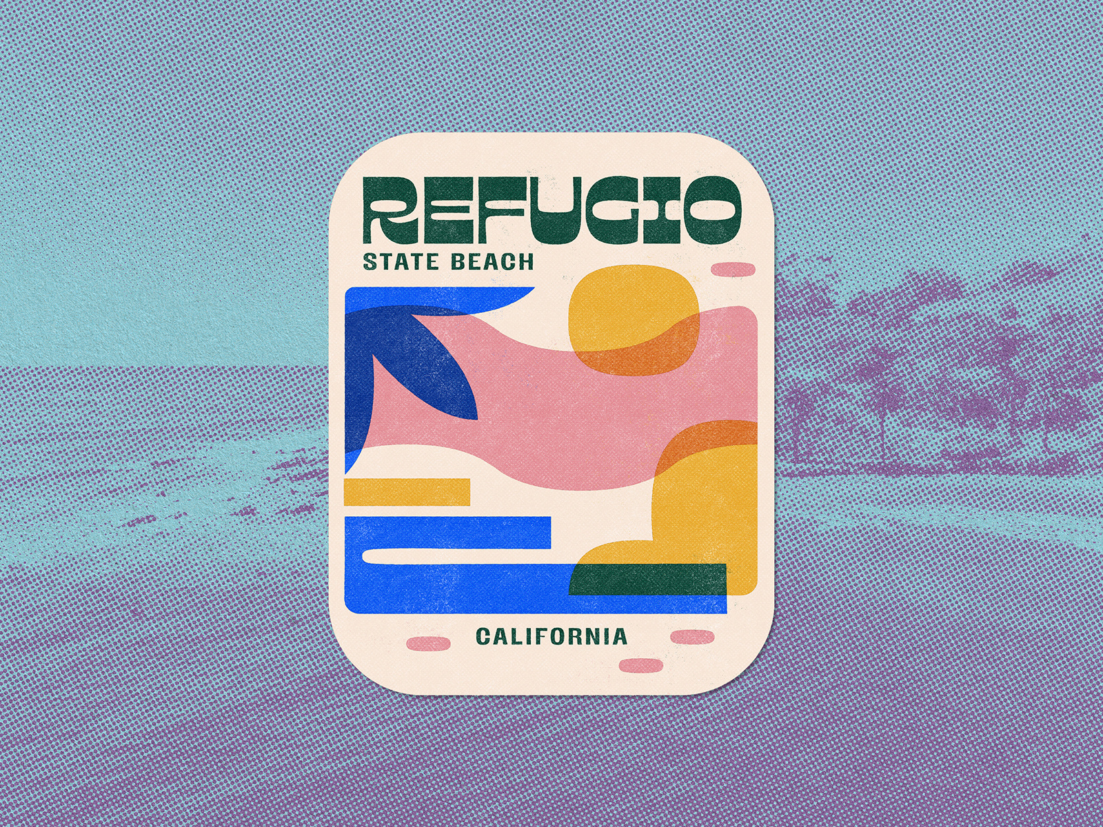 Road Tripping adobe california design halftone illustration illustrator muti photoshop retroinspired road trip road tripping stickers summer texture travel travelillustration typedesign typography usa vintage