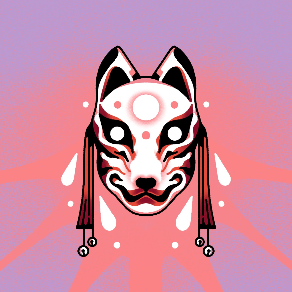 Masked 04590 character illustration procreate texture