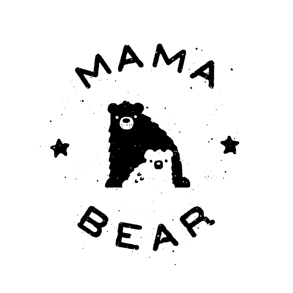 Mama Bear / Papa Bear animal baby bear bear bears black and white cubs cute animals grizzly illustration mama bear mugs papa bear polar bear