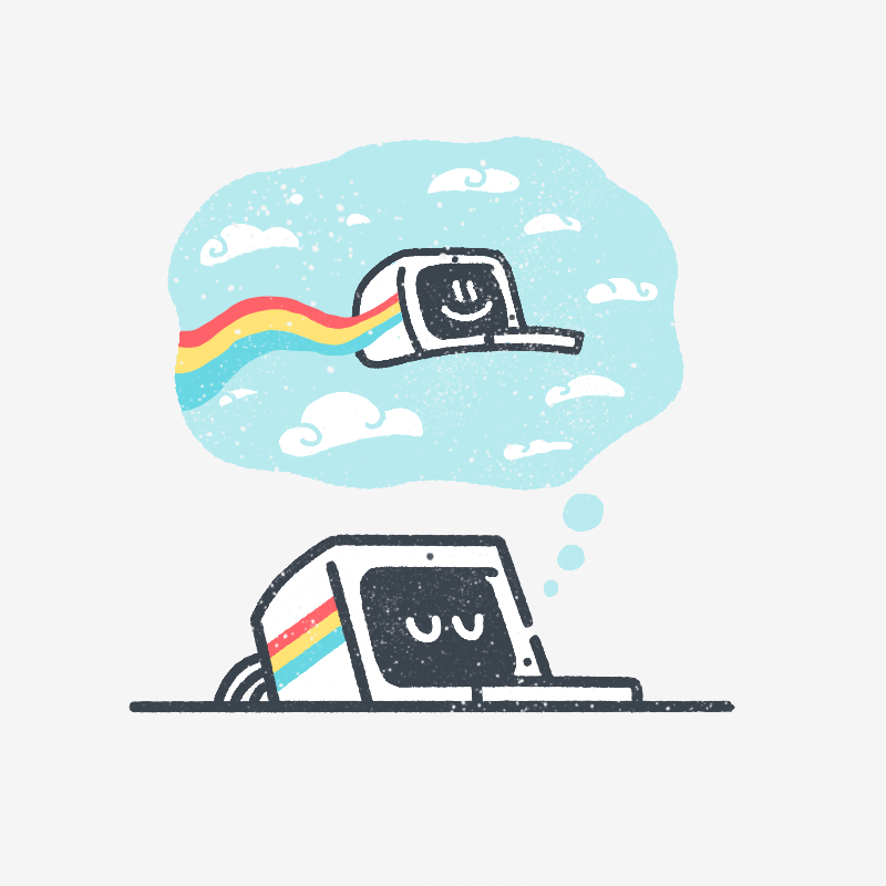 Daydreamin' computer cute ibm illustration mac macintosh pc