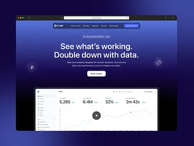 Simple Hero Section for a SaaS Website ai saas hero saas saas saas hero section saas hero website saas web design saas website ui web design