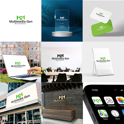 Multimedia Gen Marketplace Logo design concept agency logo branding creative logo digital logo graphic design logo logo design logo desiner logo icon logo idea marketplace logo mgm letter logo