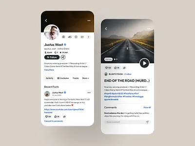 Music app redesign concept, iOS app ios music play profile ui design ux ui