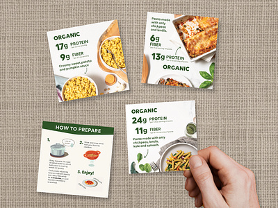 Organic Recipe Card Design food graphic design social media design