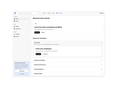 Blank Design System blank dashboard design design system interface landing ui ui kit ux kit