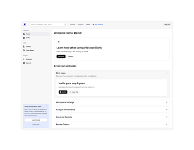 Blank Design System blank dashboard design design system interface landing ui ui kit ux kit