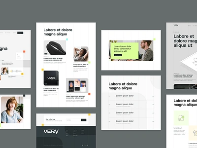 Very Very branding focus lab launch layout ui website